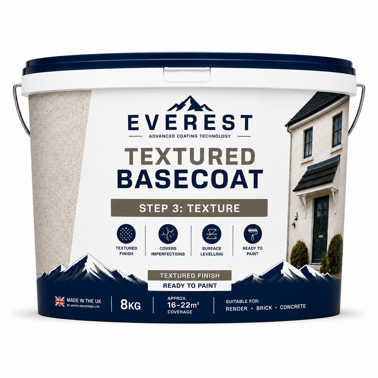 Everest Trade - PremTex Ultimate Metselverf met fijne structuur - Hoge prestaties - Structuurafwerking