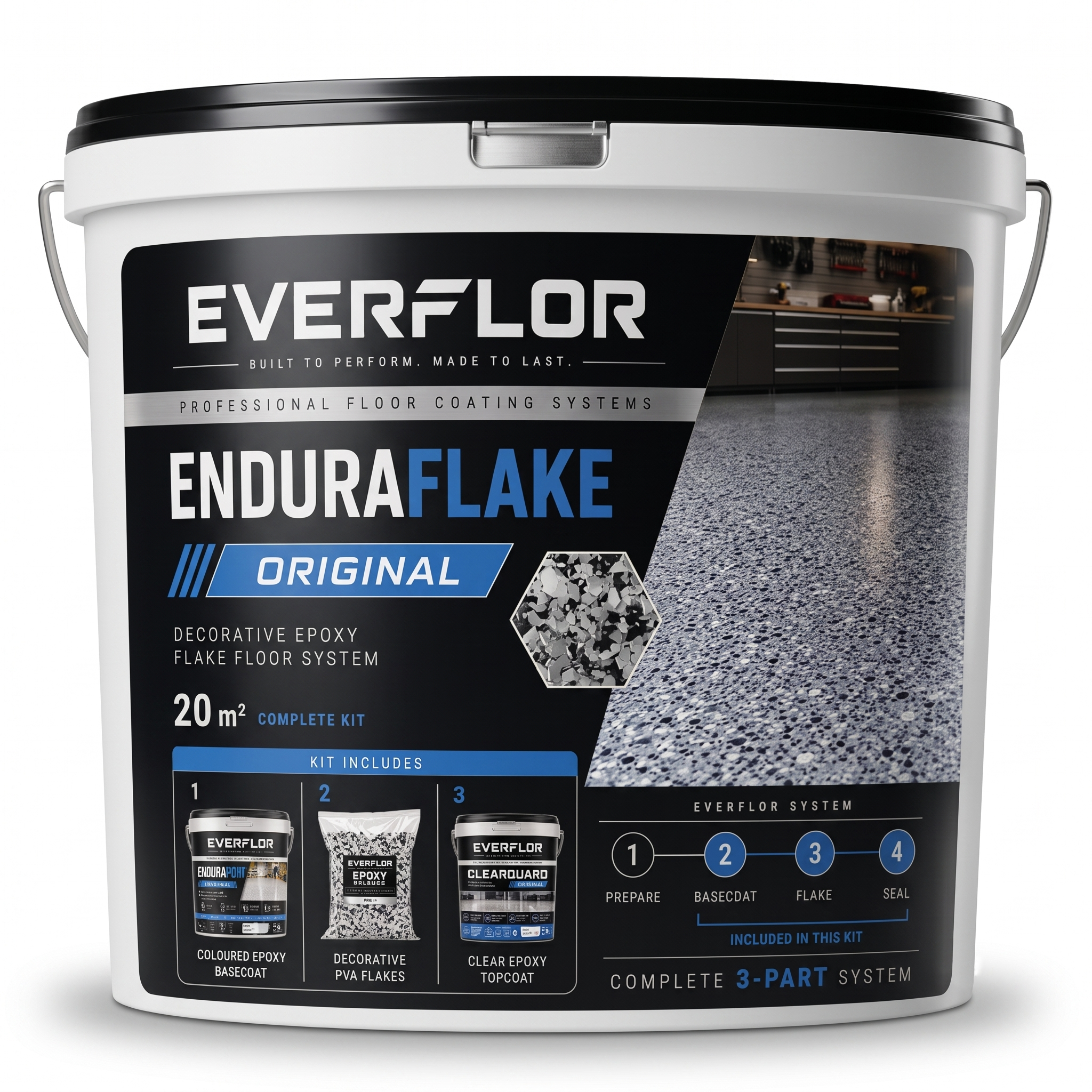 Everest Trade - Pintura Epoxi para Suelos de Fábrica - Grado Industrial - Recubrimiento Epoxi de Dos Componentes