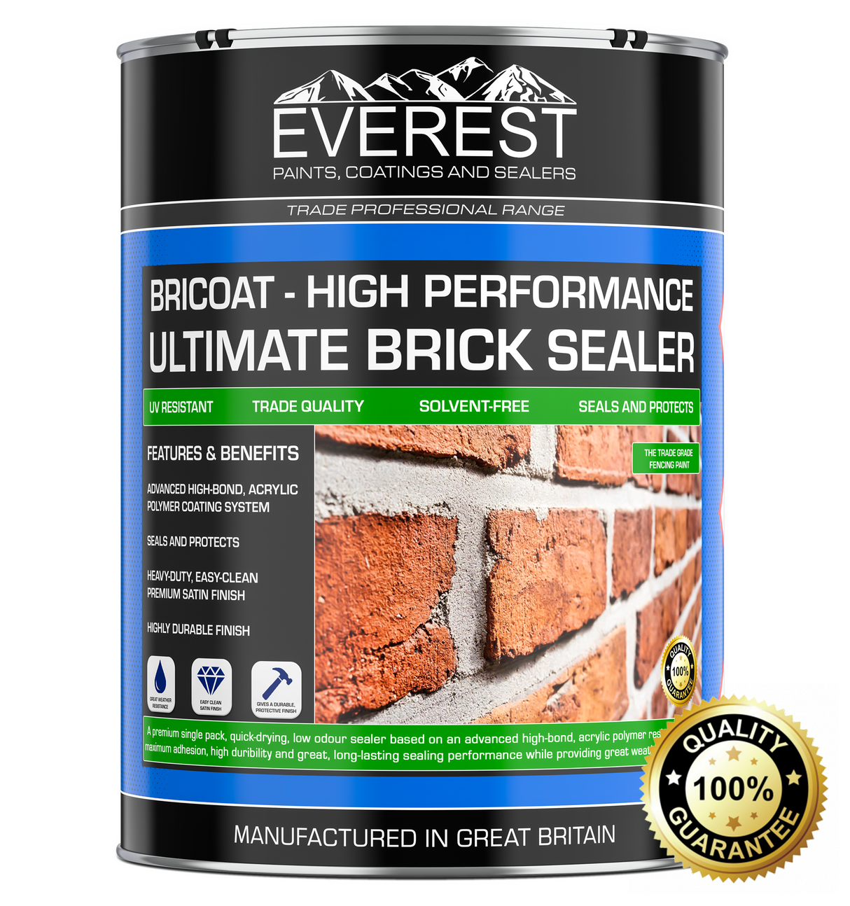 Everest Paints - BRICOAT - Ultimate Brick Sealer - Imprägnierversiegelung