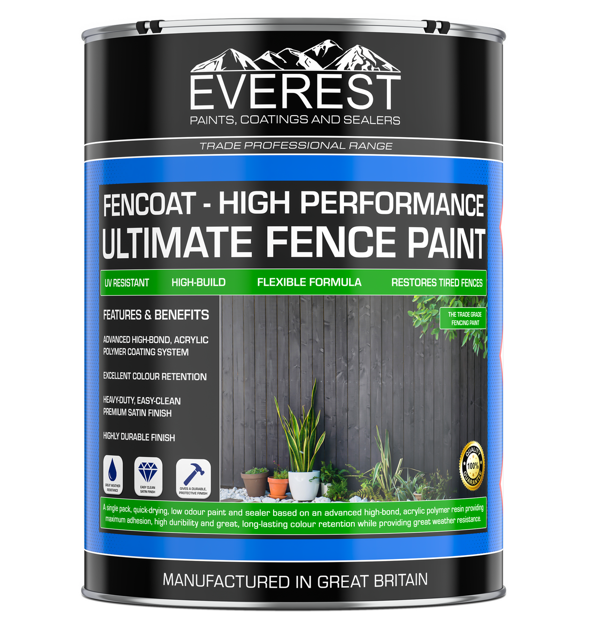 Everest Pinturas - FENCOAT - Pintura Definitiva para Vallas - Alto Rendimiento