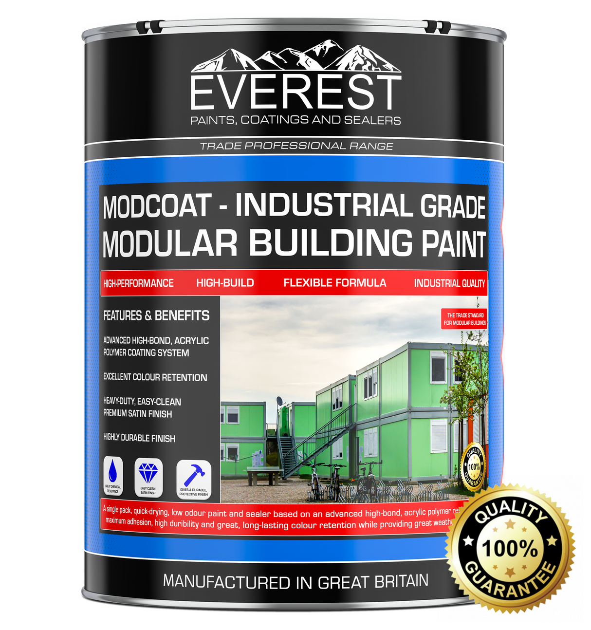 Everest Paints - MODCOAT - Industrielle modulare Gebäudefarbe - Dickschichtbeschichtung