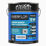 Everest Everflor water-based epoxy floor primer can on a white background