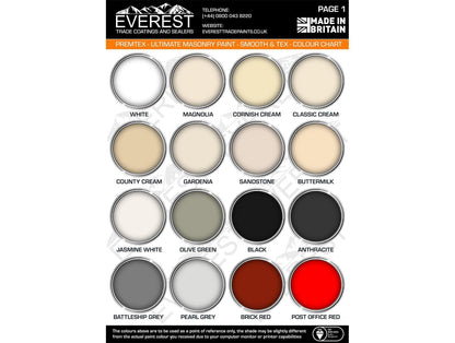 Everest - PremTex - Smooth Masonry Paint - Everest Paints